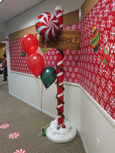 Image result for santa's workshop decorations | Office christmas ...