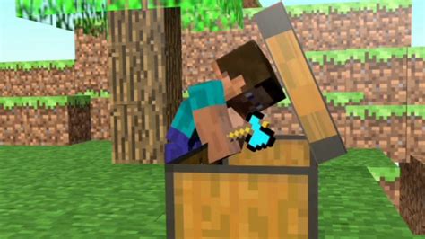 Minecraft Blender animation - Escape from creeper - YouTube