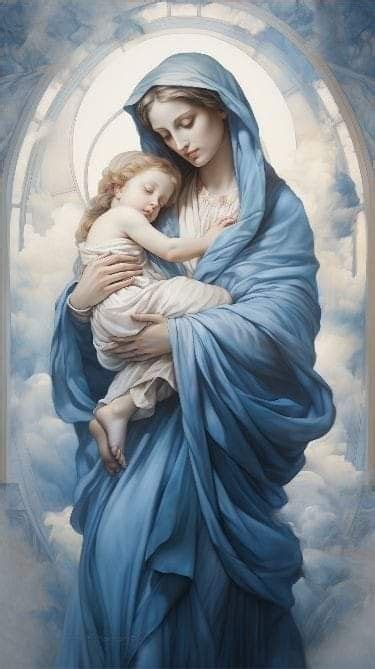 Mary Jesus Mother, Blessed Mother Mary, Mary And Jesus, Blessed Virgin Mary, Mother Mary ...