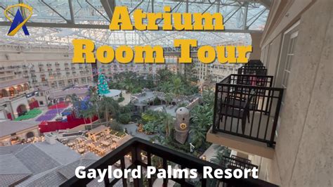 Gaylord Palms Atrium View Room Tour - YouTube