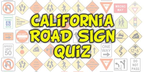 California Road Signs and Traffic Signals | Free Practice Test