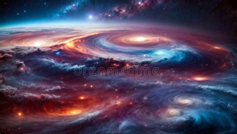 Beauty of the Cosmos with a Breathtaking Rendering of the Universe, Featuring Intricate Galaxies ...