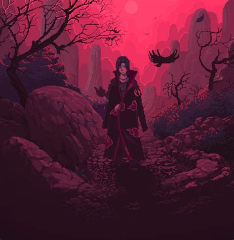 the art of animation | Anime pixel art, Itachi uchiha art, Anime