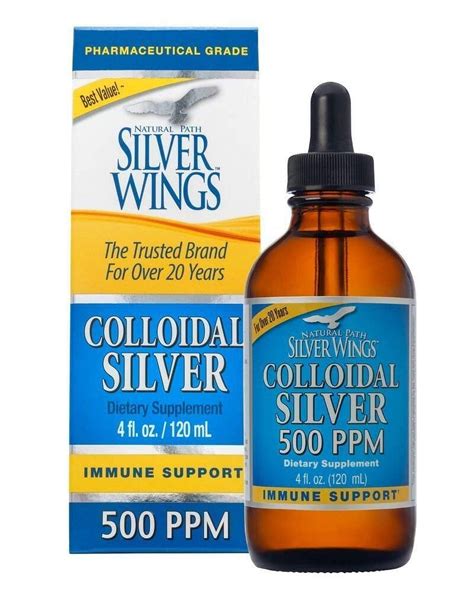 Dietary Mineral Supplement, Colloidal Silver, 500 PPM , 4 fl. oz. / 120 ml - Walmart.com