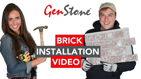 Brick Veneer Install | How to Install GenStone Brick Veneer | - YouTube