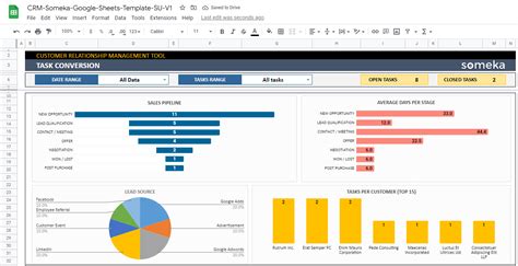 Google Sheets CRM Template [Instant DOWNLOAD]