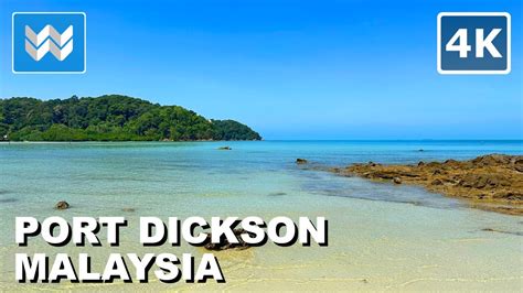 [4K] Port Dickson Beach in Negeri Sembilan, Malaysia 🇲🇾 Scenic Walking ...