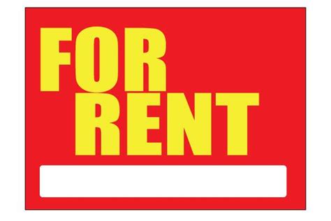 Printable For Rent Sign - Red Free Download PDF | Free Printable Signs ...