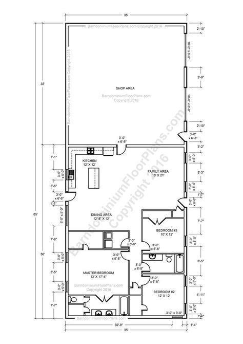 Barndominium With Shop Floor Plans 40x100 - Image to u