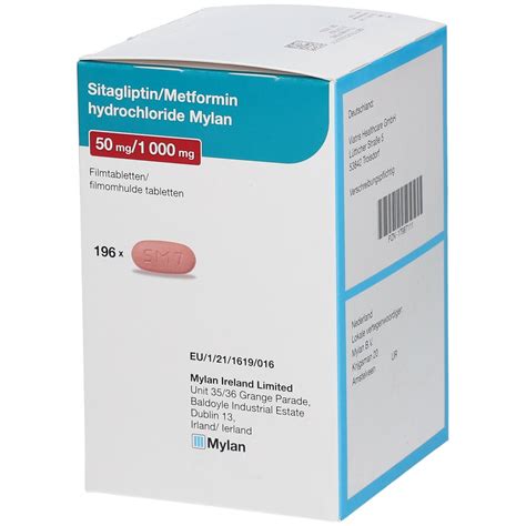 SITAGLIPTIN Metformin-HCl Mylan 50 mg/1000 mg FTA 196 St mit dem E-Rezept kaufen - Shop Apotheke