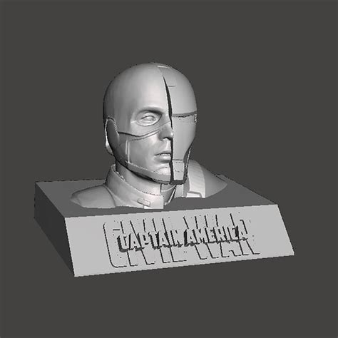 Captain America Bust 3D Printing Model