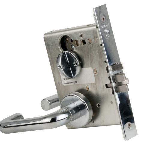 Schlage L9040625 Polished Chrome L-Series Commercial Grade 1 Mortise Privacy Door Lever Set ...