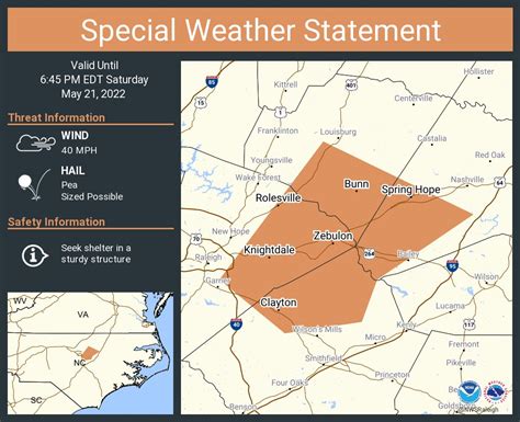 NWS Raleigh on Twitter: "A special weather statement has been issued for Clayton NC, Knightdale ...