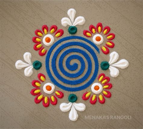 Very Easy Diwali Rangoli Using Coil