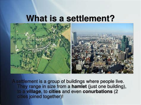 What Is Human Settlement Development