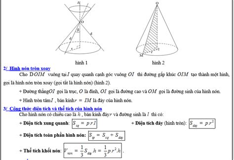 Thể tích khối nón, hình trụ, hình cầu lớp 12 - Giáo viên Việt Nam