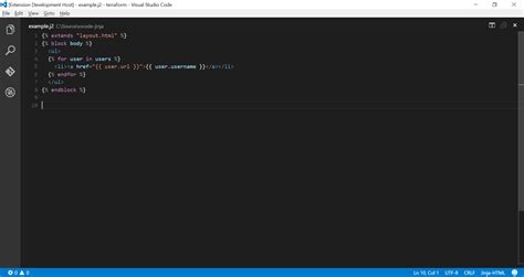 GitHub - wholroyd/vscode-jinja: Visual Studio Code support for the Jinja template language