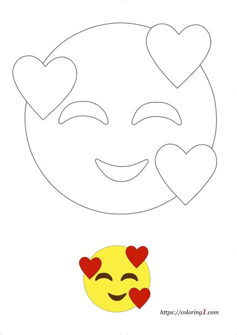 Heart Emoji Coloring Pages - 2 Free Coloring Sheets (2021)