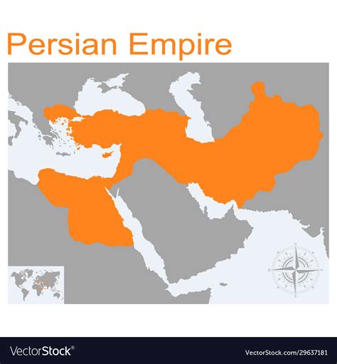 Map persian empire Royalty Free Vector Image - VectorStock