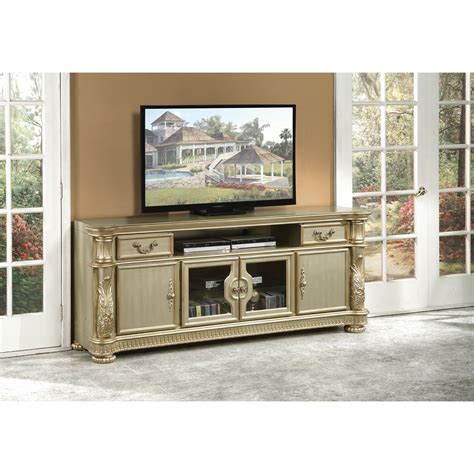 Acme Furniture Vendome II Traditional Door TV Stand with 2-Drawers | A1 Furniture & Mattress ...