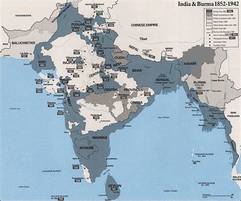 Stamps of India/Indian Princely States: Map of India/Indian Princely States