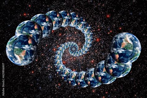 Parallel universe science theory Stock Illustration | Adobe Stock