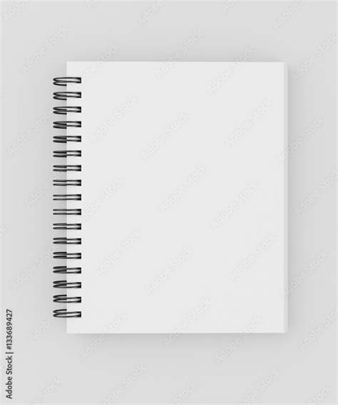 Blank spiral notepad Stock Illustration | Adobe Stock