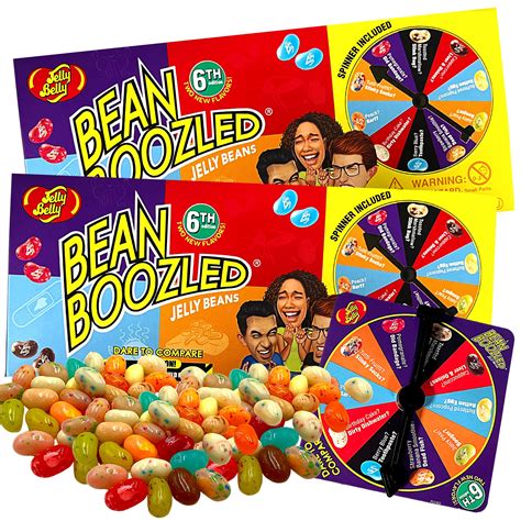 SPICY JELLY BEAN GAME WITH FIVE LEVELS OF Beanboozled Jelly Beans Fiery Five Challenge Spinner ...