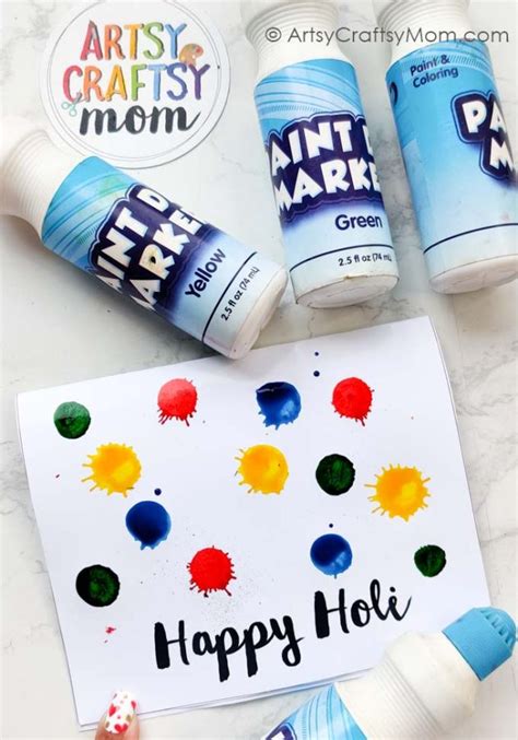 15 Amazingly Fun Holi Crafts and Activities for Kids - Artsy Craftsy Mom