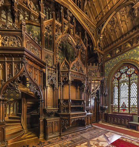 Gothic architecture of Lawyer's House (Kelch Mansion) in Saint ...