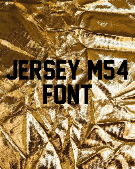 Jersey M54 Font Free Download