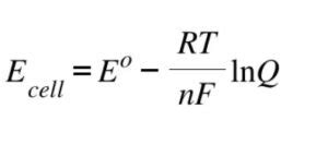 Nernst equation and its application to chemical cells - W3schools