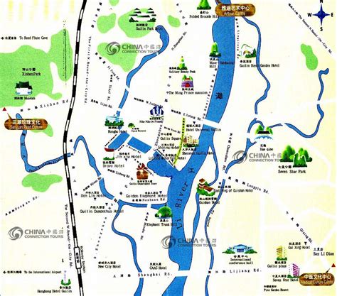 Guilin Tourist Map, China Guilin Tourist Map - Guilin Travel Guide