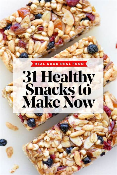 31 Days of Healthy Snack Recipes to Make Now - foodiecrush .com