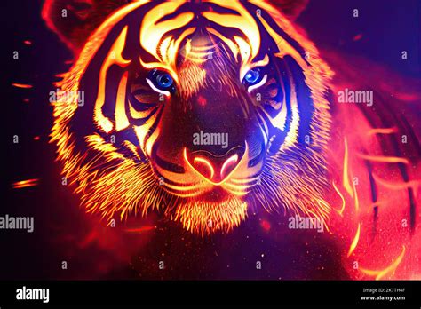 Tiger eyes glowing hi-res stock photography and images - Alamy