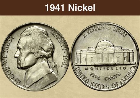 1941 Nickel Coin Value (Errors List, "D", "S" & No Mint Mark Worth) - CoinValueChecker.com