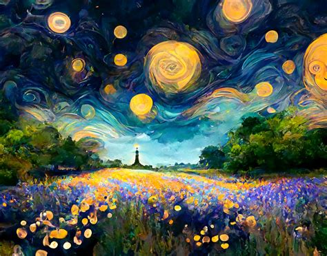 Monet & Van Gogh Inspired Digital Art Starry Night and Garden at Sainte-adresse Printable Wall ...