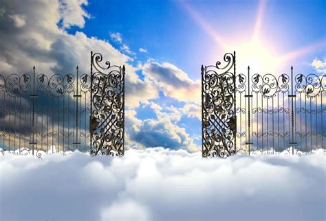 Clouds Pearly Gates Photo Booth Backdrop CL-3 – Dbackdrop