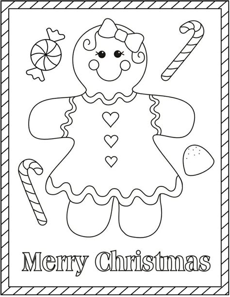 Gingerbread Girl | Christmas Coloring Pages - Coloring Home