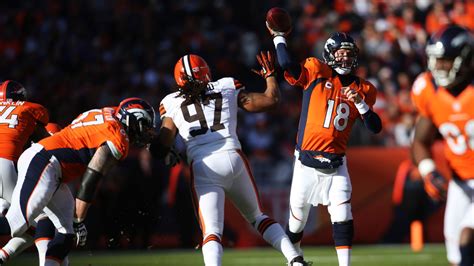 Browns vs. Broncos score update: Peyton Manning carries Denver to 14-3 first-half lead - SB ...