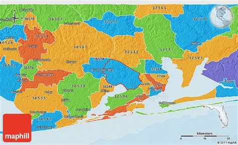 Pensacola Zip Code Map - United States Map