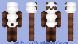 Brown Panda Minecraft Skin