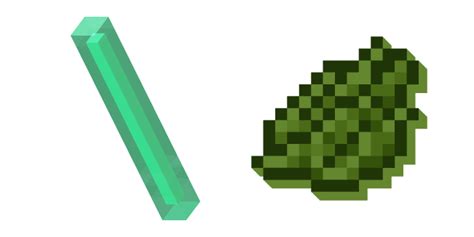 Minecraft Glow Stick and Green Dye cursor – Custom Cursor