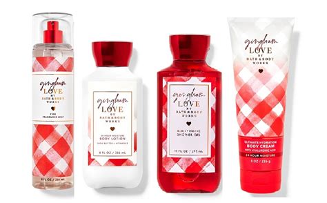 Bath & Body Works Gingham Love 4 Piece Set - Lotion, Gel, Cream & Mist ...