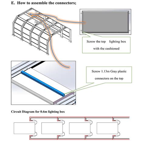 Tunnel Lighting For Car Care Machine Auto Body Repair Light