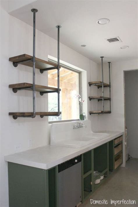 43 Wonderful Industrial Kitchen Shelf Design Ideas To Organize Your ...