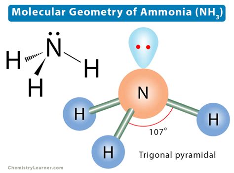 Molecular Geometry, Lewis Structure, & Bond Angle of Ammonia