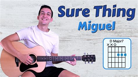 How to Play Sure Thing (Miguel) Guitar Lesson with Chords - YouTube