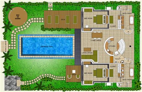 Villa - Bungalow Floor Layout. | Interiors Blog