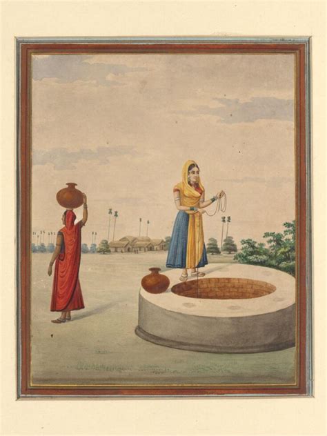 A woman drawing water from a well. | Bani Lal | V&A Explore The Collections